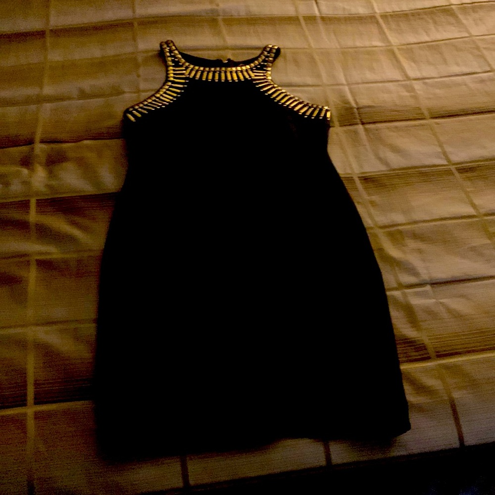 Dressy black mini dress